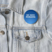 WE HEBBEN MOBAMA-BUTTON NODIG RONDE BUTTON 5,7 CM (In situ)