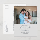 We hebben Modern Couple Photo Moving Aankondigingskaart (Voorkant / Achterkant)