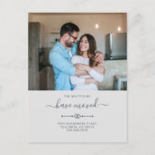 We hebben Modern Couple Photo Moving Aankondigingskaart (Voorkant)