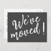 We hebben modern handgeschreven script verplaatst briefkaart (Voorkant / Achterkant)