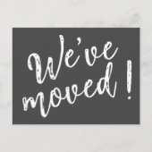 We hebben modern handgeschreven script verplaatst briefkaart (Voorkant)