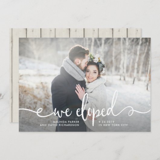 We hebben | Modern Rustic-foto Aankondiging (Voorkant / Achterkant)