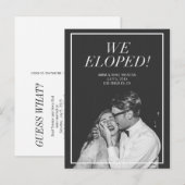 We hebben | Moderne aankondiging van het fotohuwel (Voorkant / Achterkant)