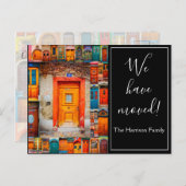 We hebben moderne deuren verplaatst en aankondigin aankondigingskaart (Voorkant / Achterkant)