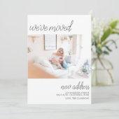 We hebben moderne, eenvoudige tekst verplaatst kaart (Staand voorkant)