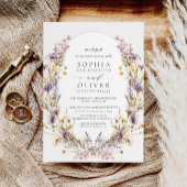 We hebben moderne wilde bloemen Elopement bruiloft Kaart