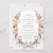 We hebben moderne wilde bloemen Elopement bruiloft Kaart (Voorkant)