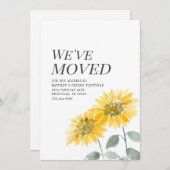 We hebben Moderne Zonnebloem verplaatst Aankondiging (Voorkant / Achterkant)