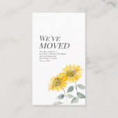 We hebben Moderne Zonnebloem verplaatst Visitekaartje (Voorkant)