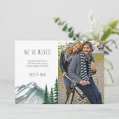 We hebben Mountain Forest Photo Moving Aankondiging (Staand voorkant)