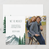 We hebben Mountain Forest Photo Moving Aankondiging (Voorkant / Achterkant)