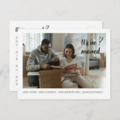 We hebben Moving Announcement Foto 1 verplaatst. B Feestdagenkaart (Voorkant / Achterkant)