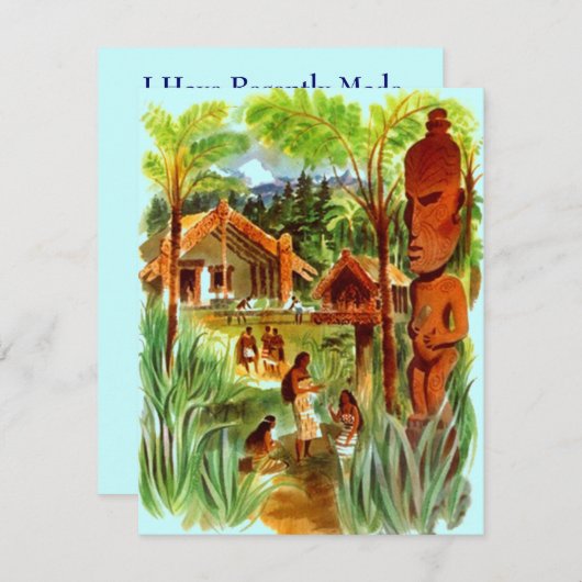 We hebben Moving Island Hawaii Tropical Tiki Aankondiging (Voorkant / Achterkant)