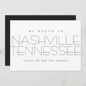 We hebben Nashville Tennessee Modern New Home verp Aankondiging (Voorkant / Achterkant)