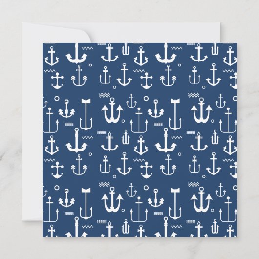 We hebben Nautical Anchor Moving Announcement verp Kaart (Achterkant)