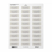 We hebben Navy Blue Grey New Address Label verplaa (Full Sheet)