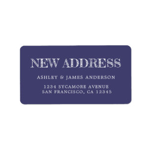 We hebben Navy Blue New Address Label verplaatst