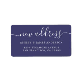 We hebben Navy Blue New Address Label verplaatst