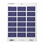We hebben Navy Blue New Address Label verplaatst (Full Sheet)