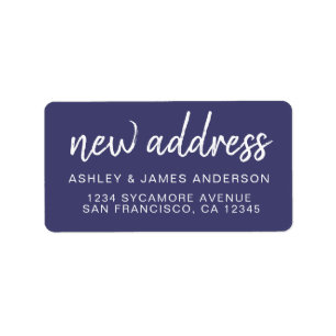 We hebben Navy Blue New Address Label verplaatst