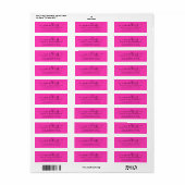 We hebben Neon Pink New Address Label verplaatst (Full Sheet)