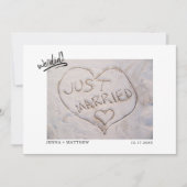 We hebben net gehuwde foto-aankondiging gedaan. aankondiging (Voorkant)