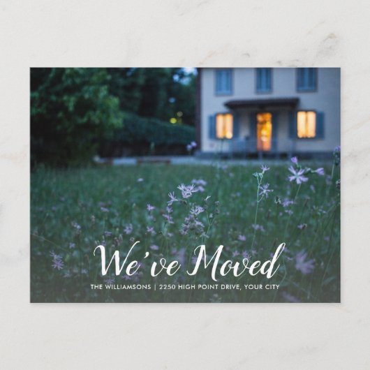 We hebben net je huis Foto Nieuw adres verplaatst Briefkaart (Voorkant)