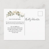 We hebben New Address Gold Foliage Minimalist verp Aankondigingskaart (Achterkant)