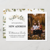 We hebben New Address Photo Foliage Minimalist ver Aankondiging (Voorkant / Achterkant)