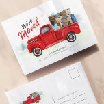 We hebben New Home Address Red Truck verplaatst Briefkaart<br><div class="desc">Deel uw opwinding over uw verhuizing met vrienden en familie! Deze klassieke  rode vrachtwagen waterverf hebben wij aankondigingskaart zowel decoratief manuscript bewogen,  als moderne doopvonten u kunt gemakkelijk aanpassen door de "Personalize"knoop te klikken. Een feest plannen? Pas dit briefkaart eenvoudig aan om het goede nieuws te delen</div>