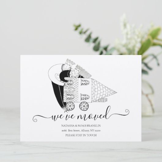 We hebben New Home Black en White Rustic verplaats (Staand voorkant)