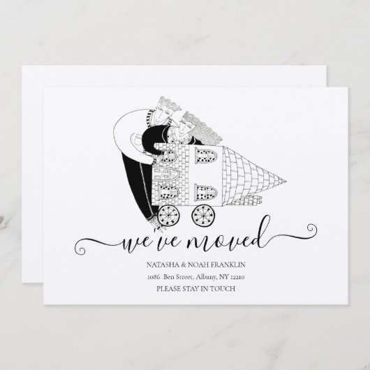 We hebben New Home Black en White Rustic verplaats (Voorkant / Achterkant)