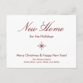 We hebben New Home Christmas Moving verplaatst Aankondigingskaart (Voorkant)