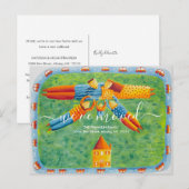 We hebben New Home Cute Family Illustration verpla Aankondigingskaart (Voorkant / Achterkant)