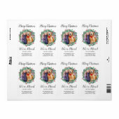 We hebben New Home Greenery Wreath Photo Moving Etiket (Full Sheet)