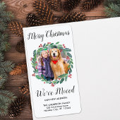 We hebben New Home Greenery Wreath Photo Moving Etiket