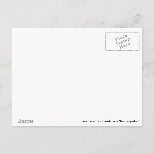 We hebben New Home New Life Briefkaart verplaatst (Achterkant)