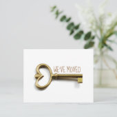 We hebben New House Key Chic Minimalist Moving Briefkaart (Staand voorkant)