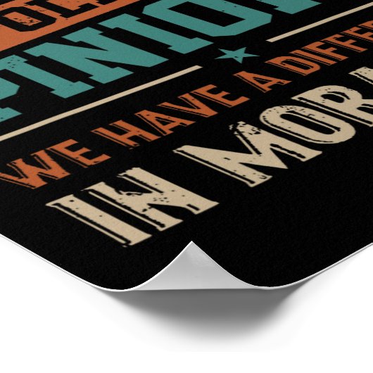 We hebben niet langer een verschil in politieke me poster (Hoek)