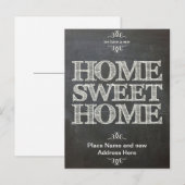 We hebben nieuwe adres Chalkboard Briefkaart verpl (Voorkant / Achterkant)