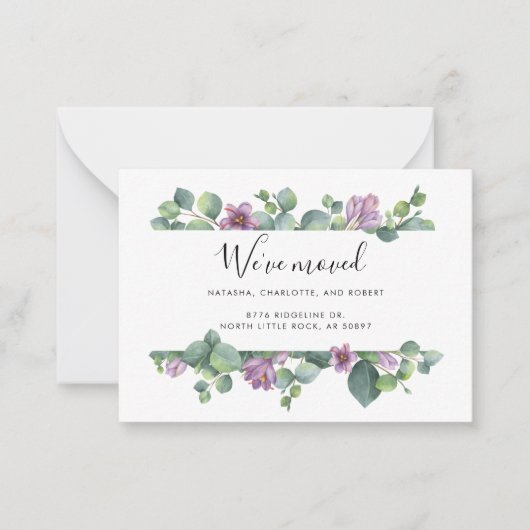 We hebben nieuwe adres verhuisde aankondiging (Voorkant)