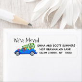 We hebben nieuwe adresaankondiging Kerstmis verpla Etiket (Insitu)