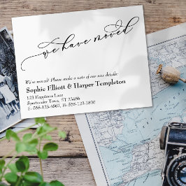 We hebben nieuwe adresaankondiging verplaatst notitiekaartje