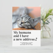 We hebben nieuwe adresfoto's verplaatst aankondiging (Staand voorkant)