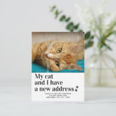 We hebben nieuwe adresfoto's verplaatst aankondigingskaart (Staand voorkant)