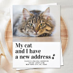 We hebben nieuwe adresfoto's verplaatst briefkaart<br><div class="desc">Mijn kat en ik hebben een nieuw adres! Laat je beste vriend je beweging aankondigen met deze schattige en grappige douanefoto-kattenbewegende mededeling. Pas uw favoriete kattenfoto, namen en uw nieuwe adres aan. Deze mededeling over de verplaatsing van katten is een must voor alle kattenliefhebbers, kattenmoeders en kattenvaders!! COPYRIGHT © 2020...</div>