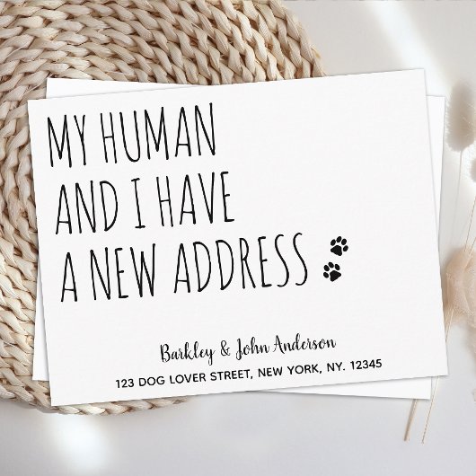 We hebben nieuwe adresgegevens verplaatst aankondiging