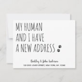 We hebben nieuwe adresgegevens verplaatst aankondiging (Voorkant)