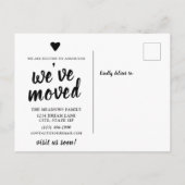 We hebben nieuwe adreswijzigingsopties verplaatst aankondigingskaart (Achterkant)