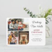 We hebben nieuwe foto's van de kerstfamilie gemaak aankondiging (Staand voorkant)